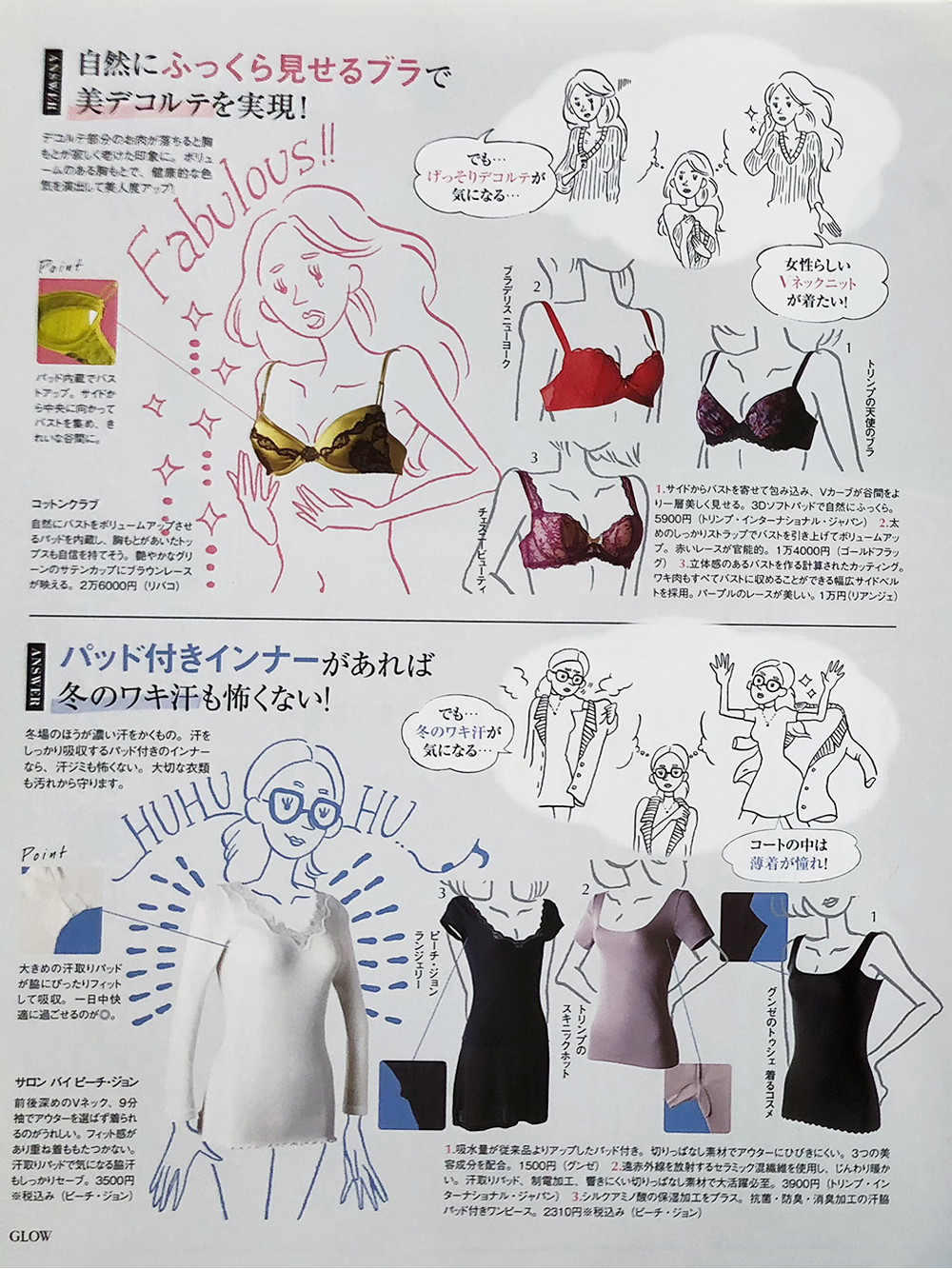 GLOW 1月号イラスト画像